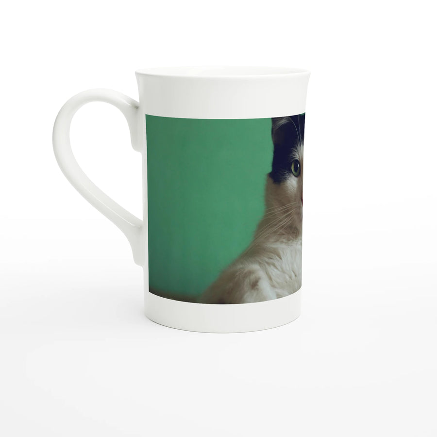 White 10oz Porcelain Slim Mug