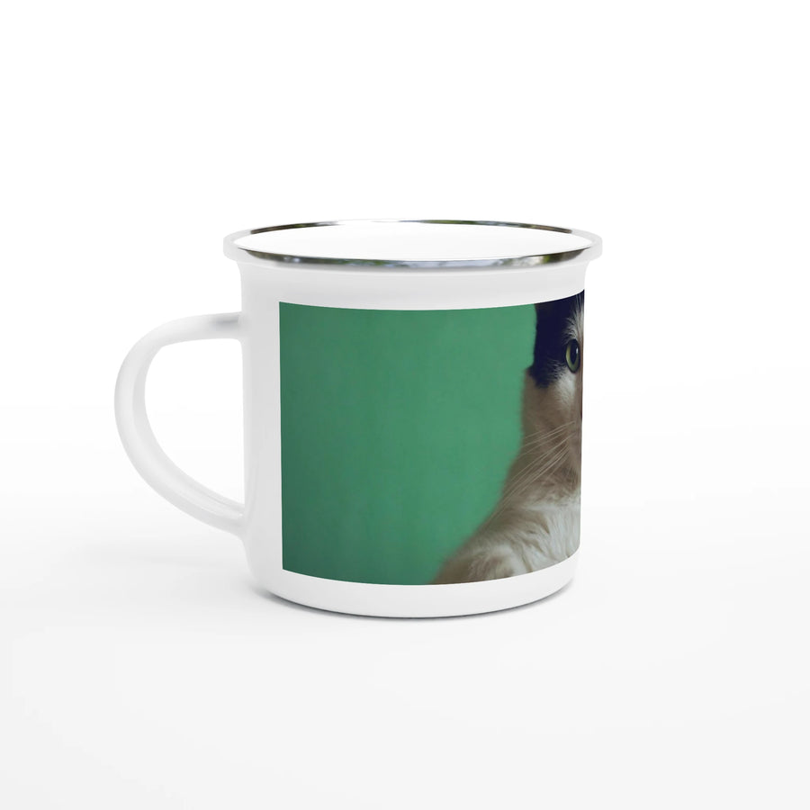 White 12oz Enamel Mug