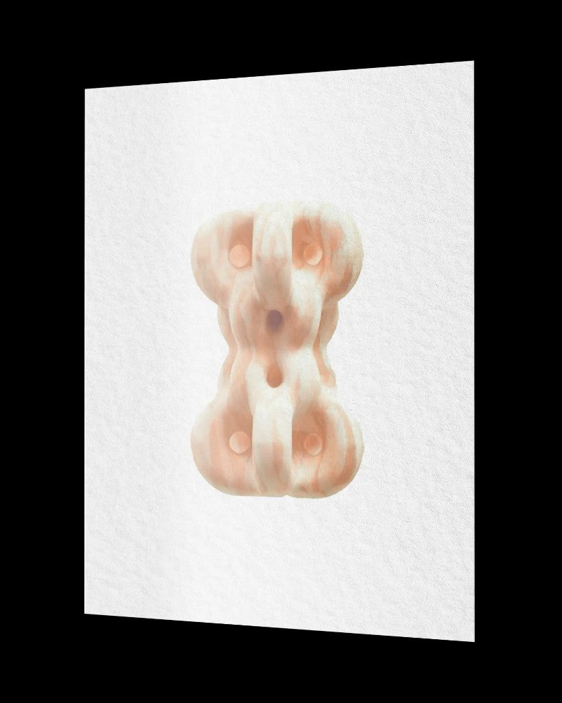 Premium matte paper poster shown at an angle on a black background